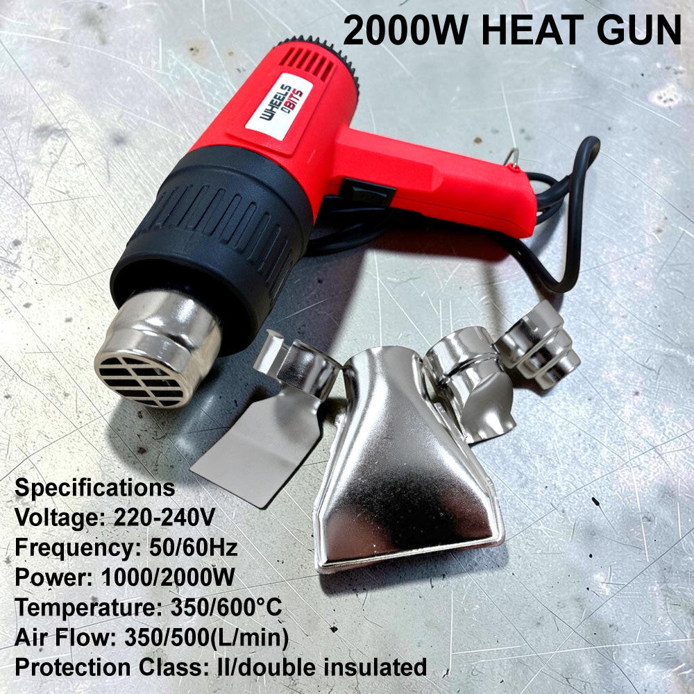 2000W Hot Air Heat Gun 2 Temperature and Air Flow Settings | Paint Stripper Remover