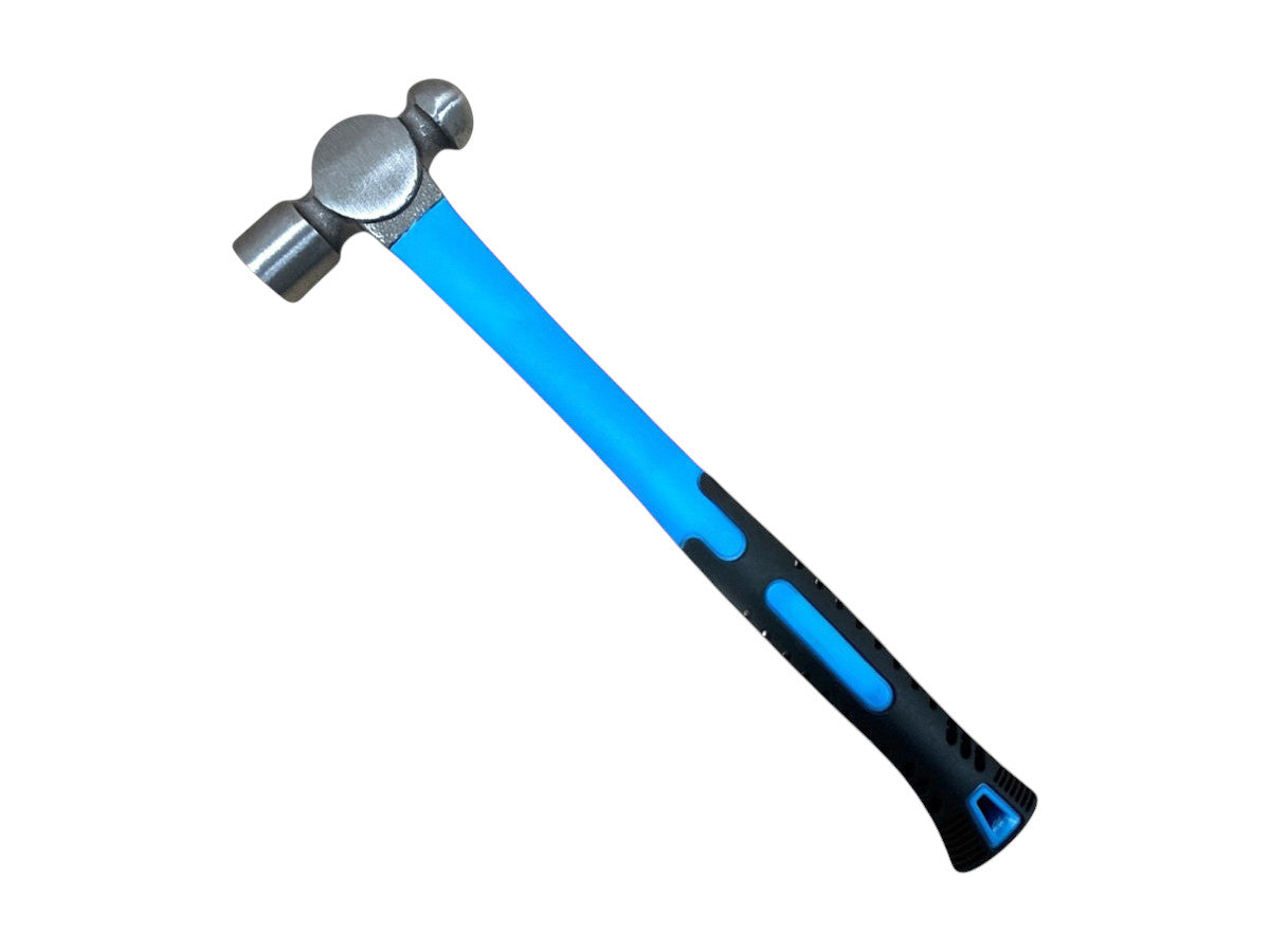 3 Piece Ball Pein Hammer Set | Fibreglass Shaft with Soft Grip Rubber Handle | 8oz 16oz & 32oz