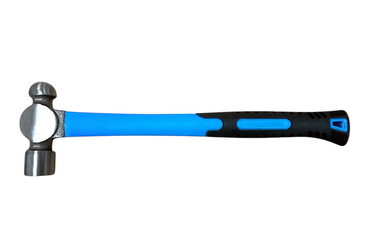 3 Piece Ball Pein Hammer Set | Fibreglass Shaft with Soft Grip Rubber Handle | 8oz 16oz & 32oz