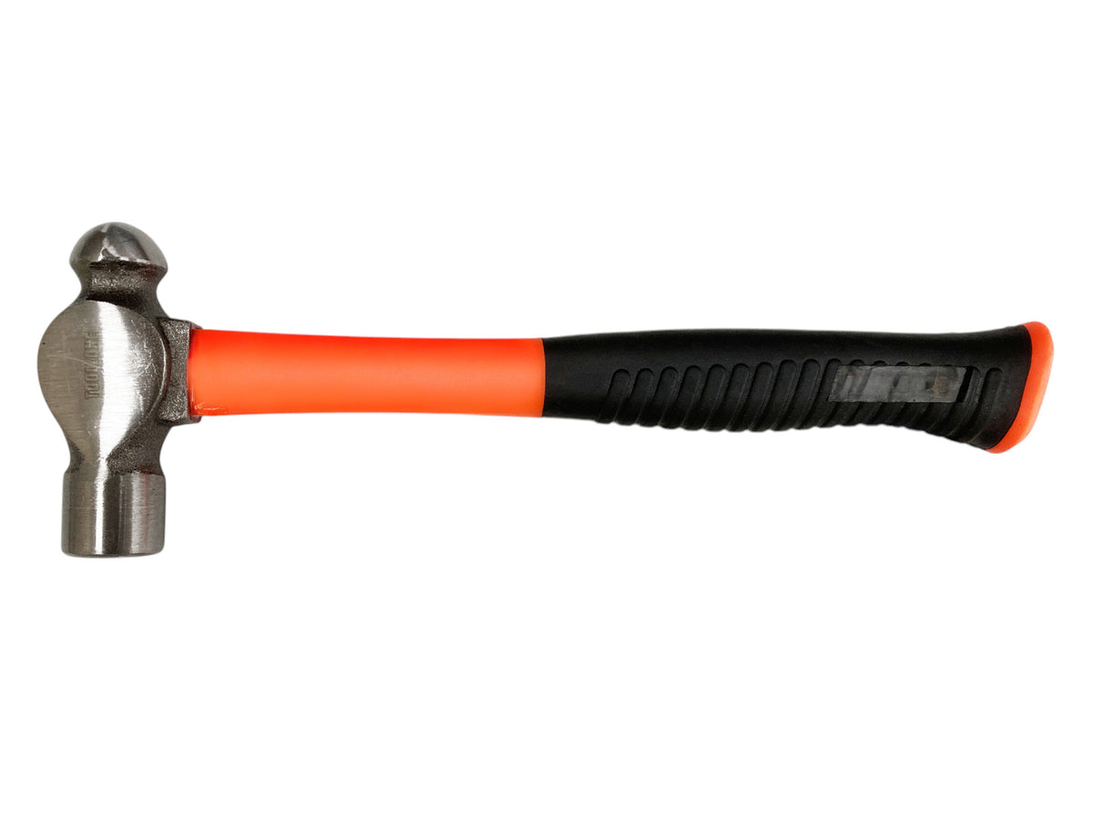 3 Piece Ball Pein Hammer Set | Fibreglass Shaft with Soft Grip Rubber Handle | 8oz 16oz & 32oz