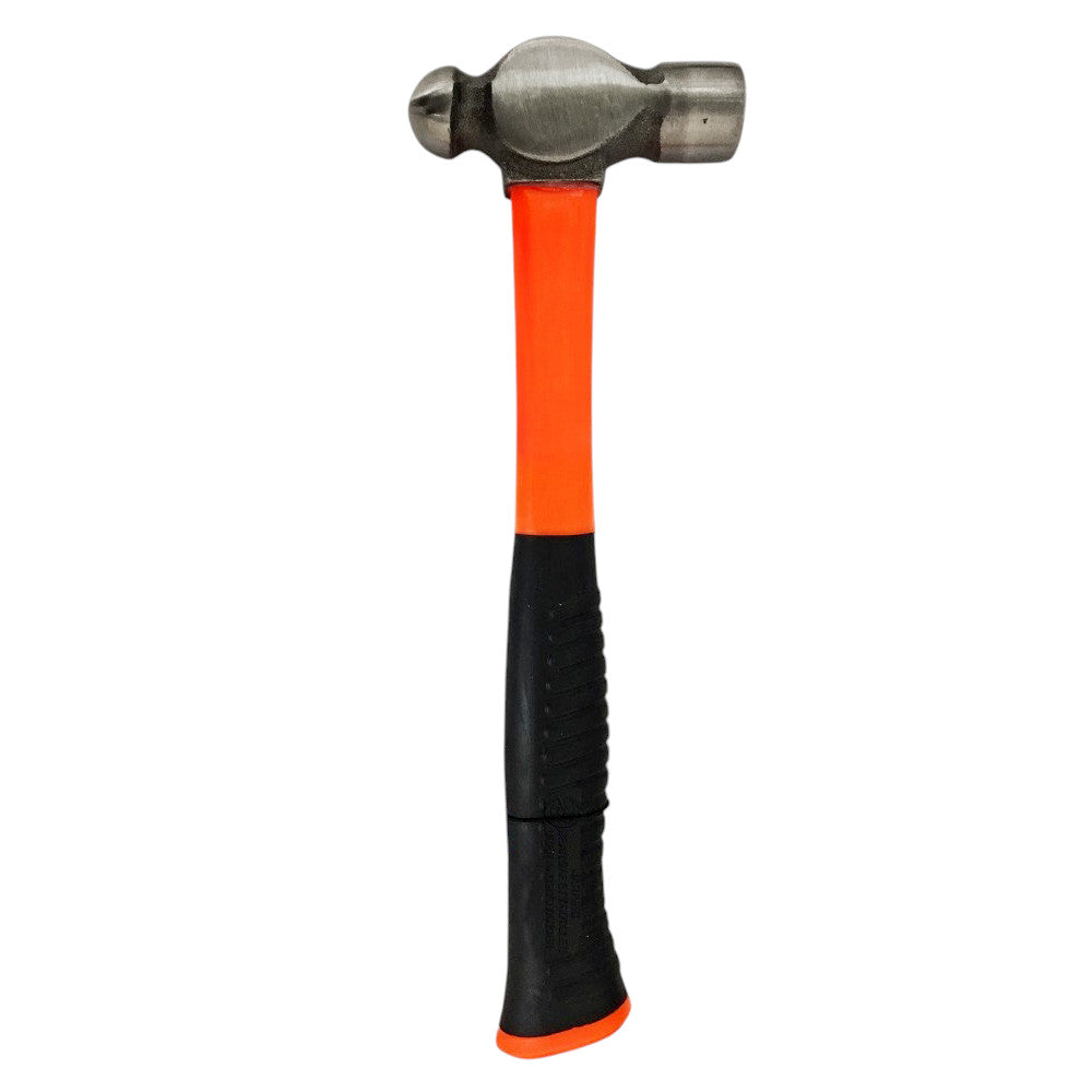 3 Piece Ball Pein Hammer Set | Fibreglass Shaft with Soft Grip Rubber Handle | 8oz 16oz & 32oz