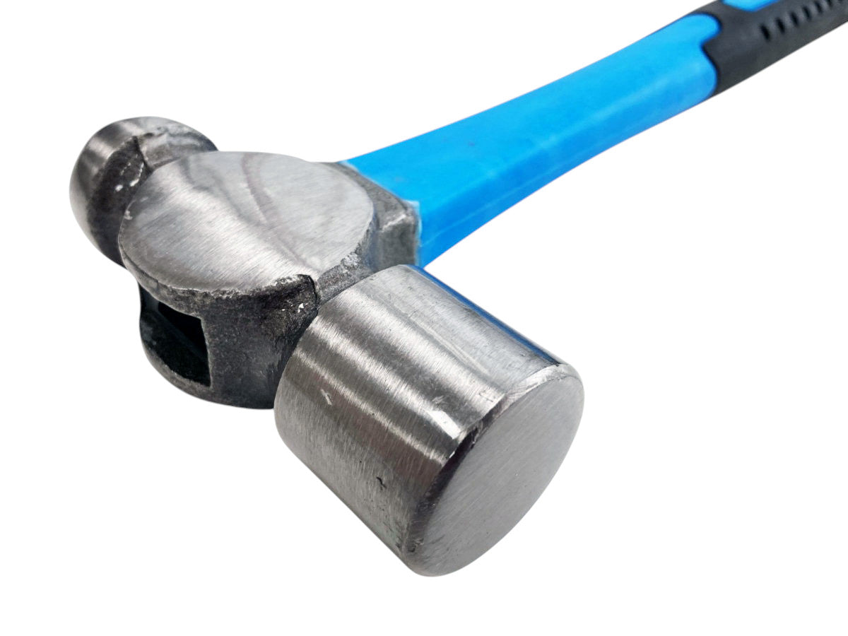3 Piece Ball Pein Hammer Set | Fibreglass Shaft with Soft Grip Rubber Handle | 8oz 16oz & 32oz