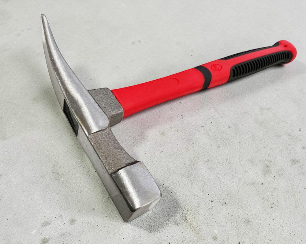 21oz (600g) Brick Hammer with Fibreglass Shaft and Rubber Grip Handle