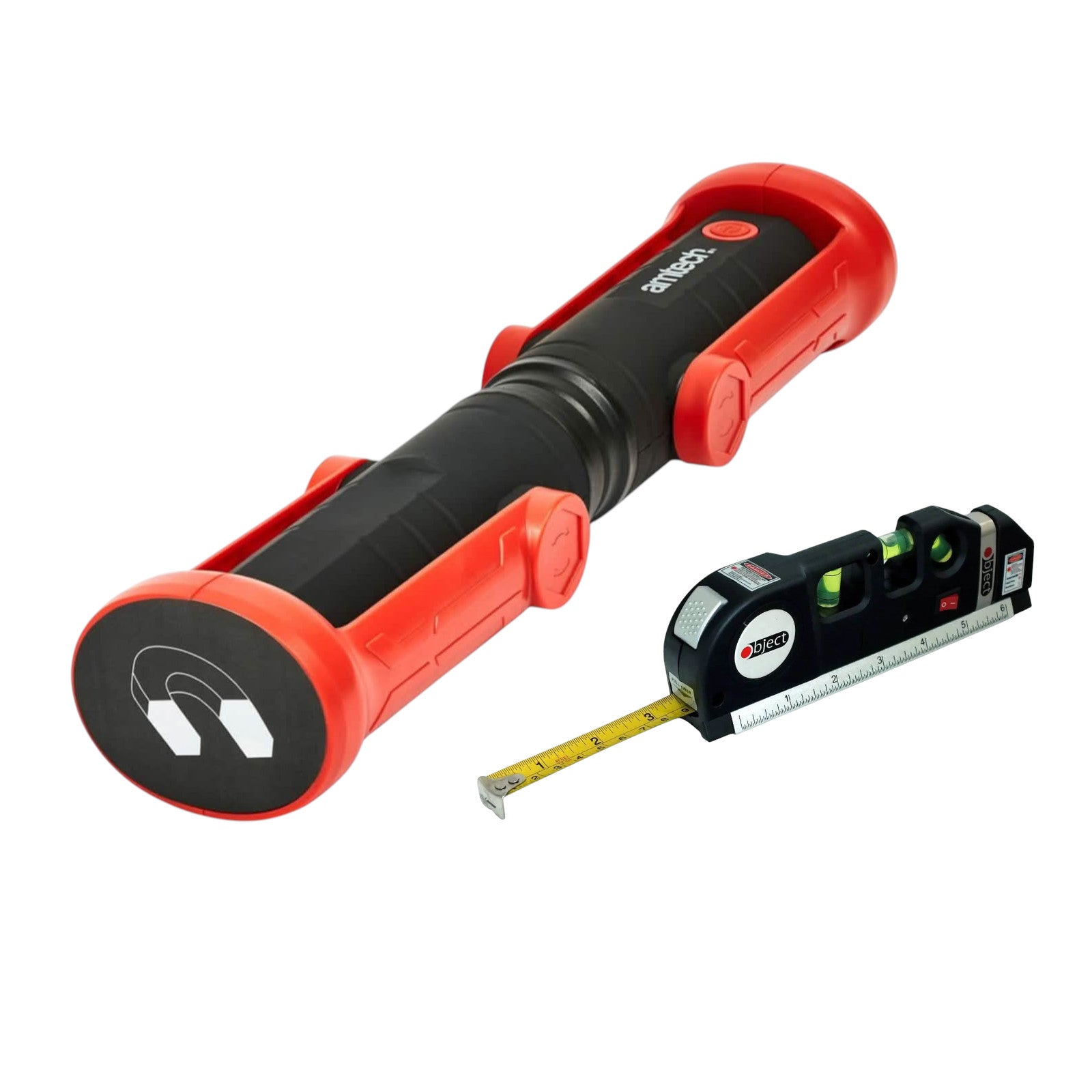 Rechargeable Cordless Work Light Garage Inspection Lamp Torch Worklight USB With Multipurpose Laser Level