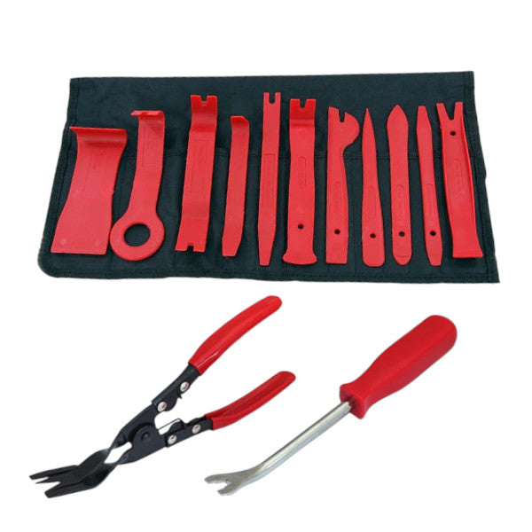 13pc Car Body Panel Moulding Trim And Door Panel Clip Removal Tool Kit
