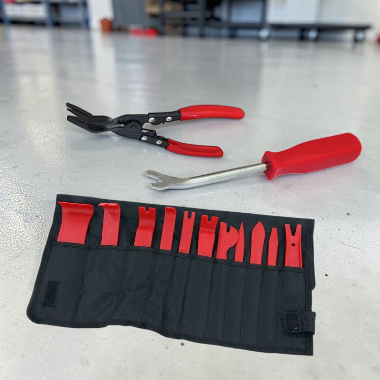 13pc Car Body Panel Moulding Trim And Door Panel Clip Removal Tool Kit