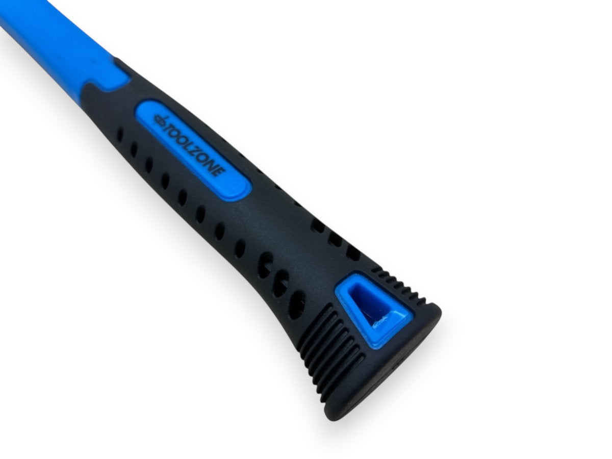 8oz Ball Pein Hammer Hi Viz Fibreglass Shaft Rubber Handle Hardened Steel Head