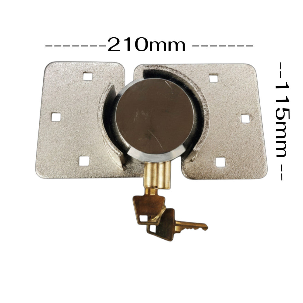 High Security Van 73mm Padlock & Hasp Set Door Lock + Bolts & Nuts Shed Garage