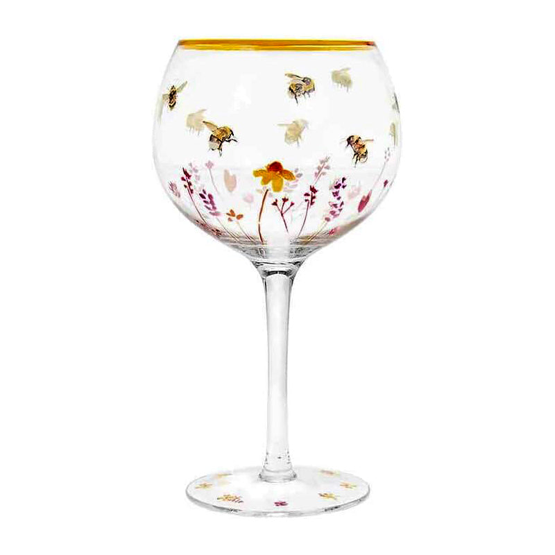 Hand Painted Gin Glass - Lynsey Johnstone Jennifer Rose - CHOICE OF DESIGN
