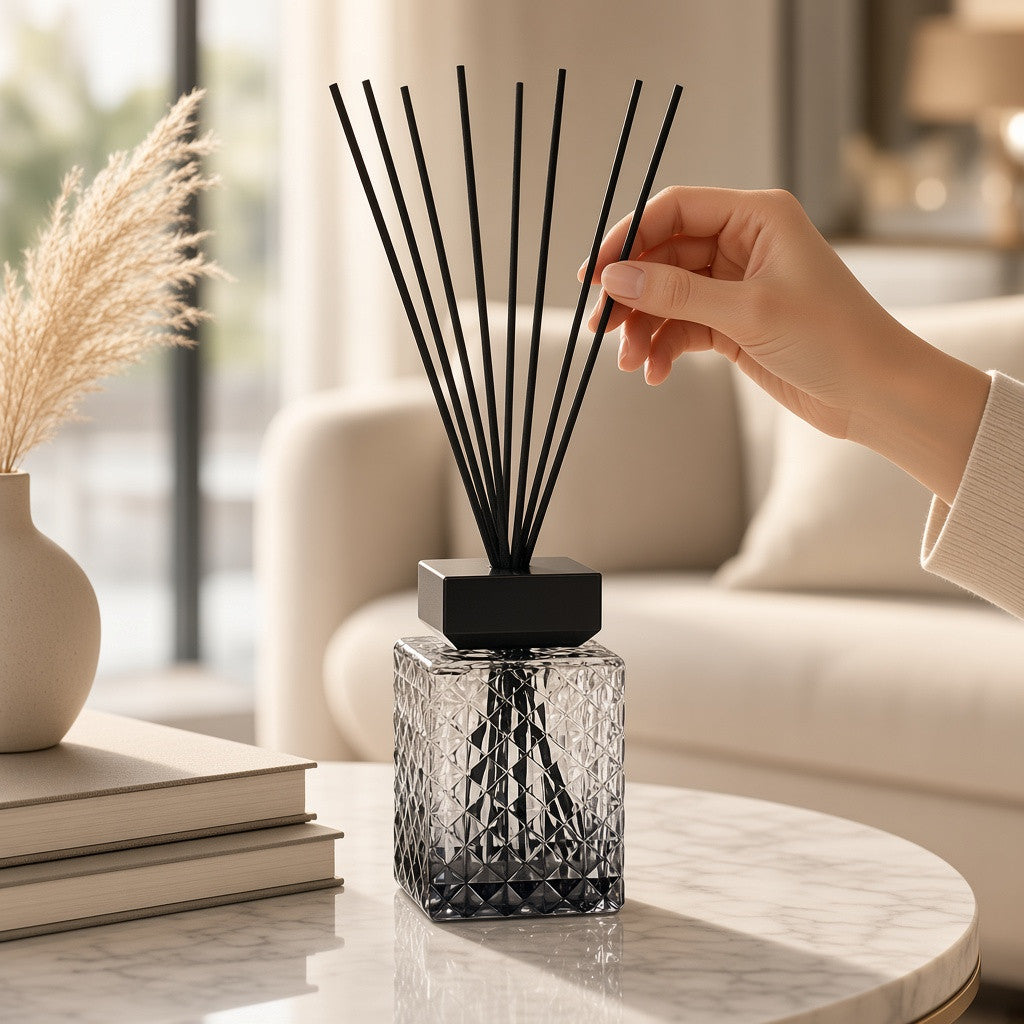 Maison Parfum Omber Leather Home Fragrance Reed Diffuser - Extra Large 1000ml Size