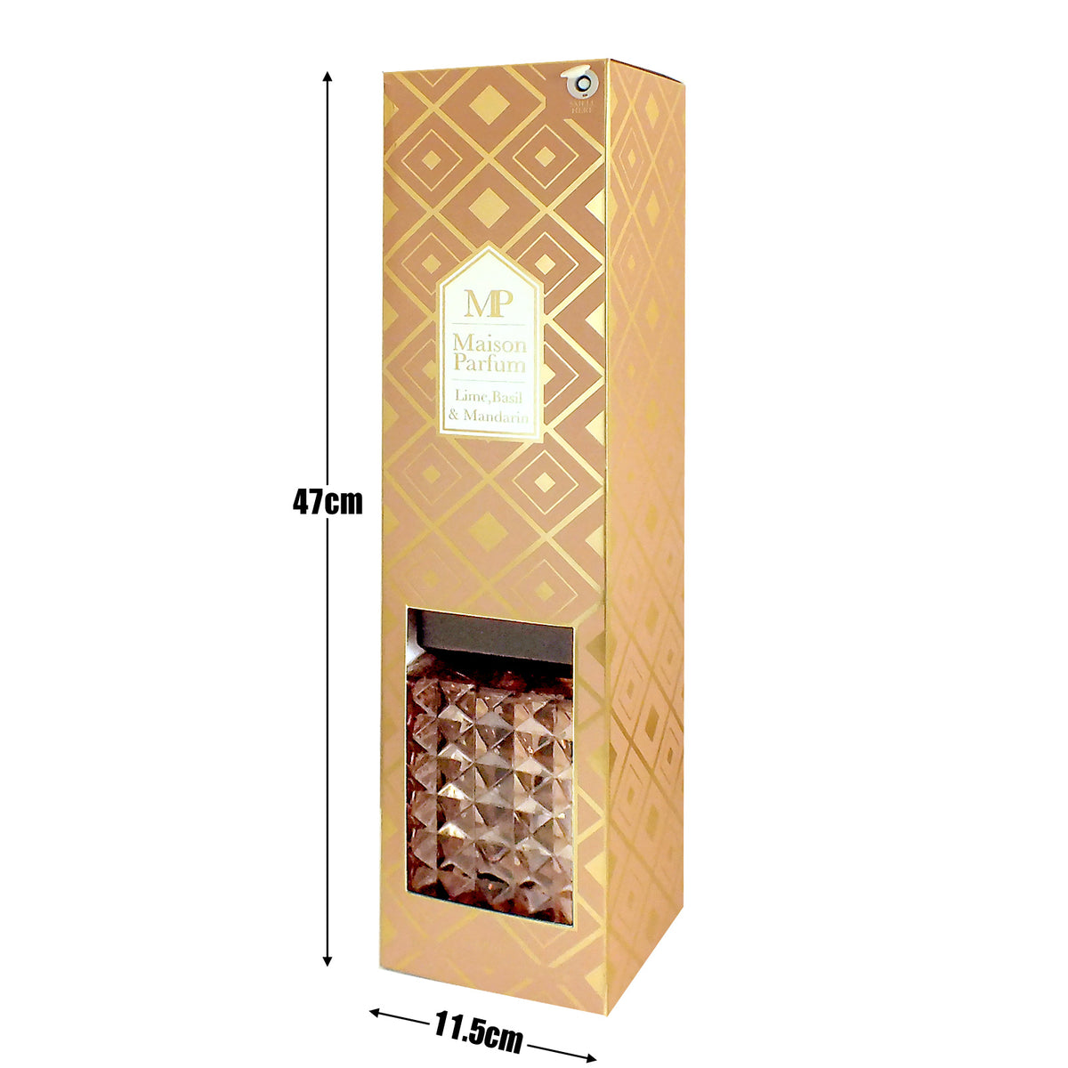 Maison Parfum Lime, Basil & Mandarin Home Fragrance Reed Diffuser - Extra Large 1000ml Size