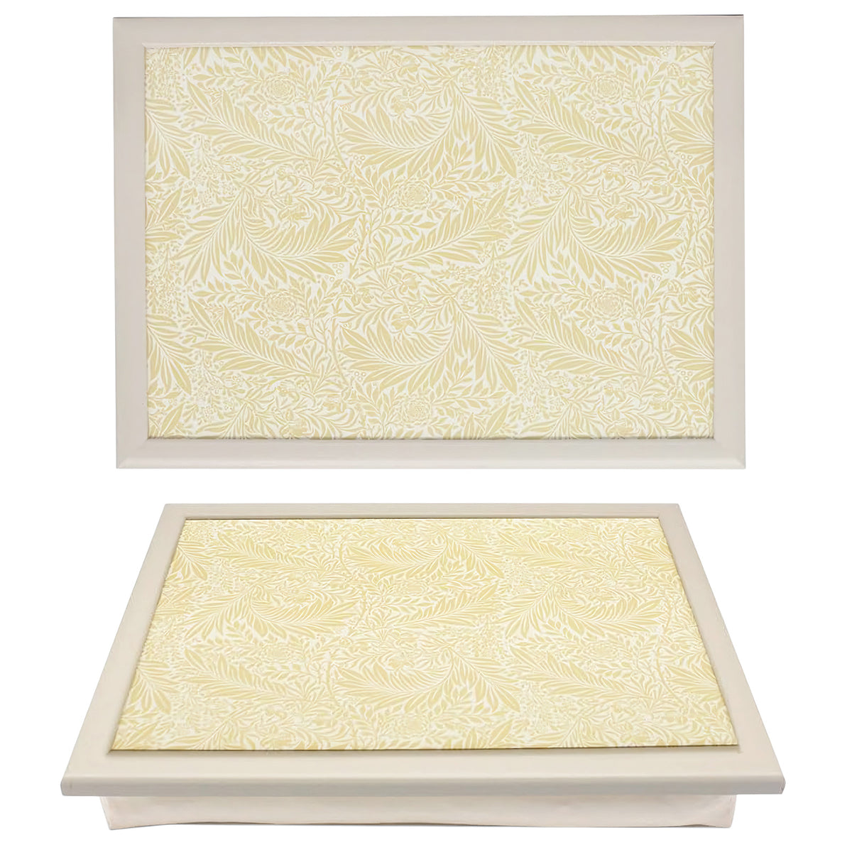 Laptop Lap Tray with Cushioned Padded Bean Bag Base | Larkspur Floral Design | Ideal for TV Dinners or Bed
