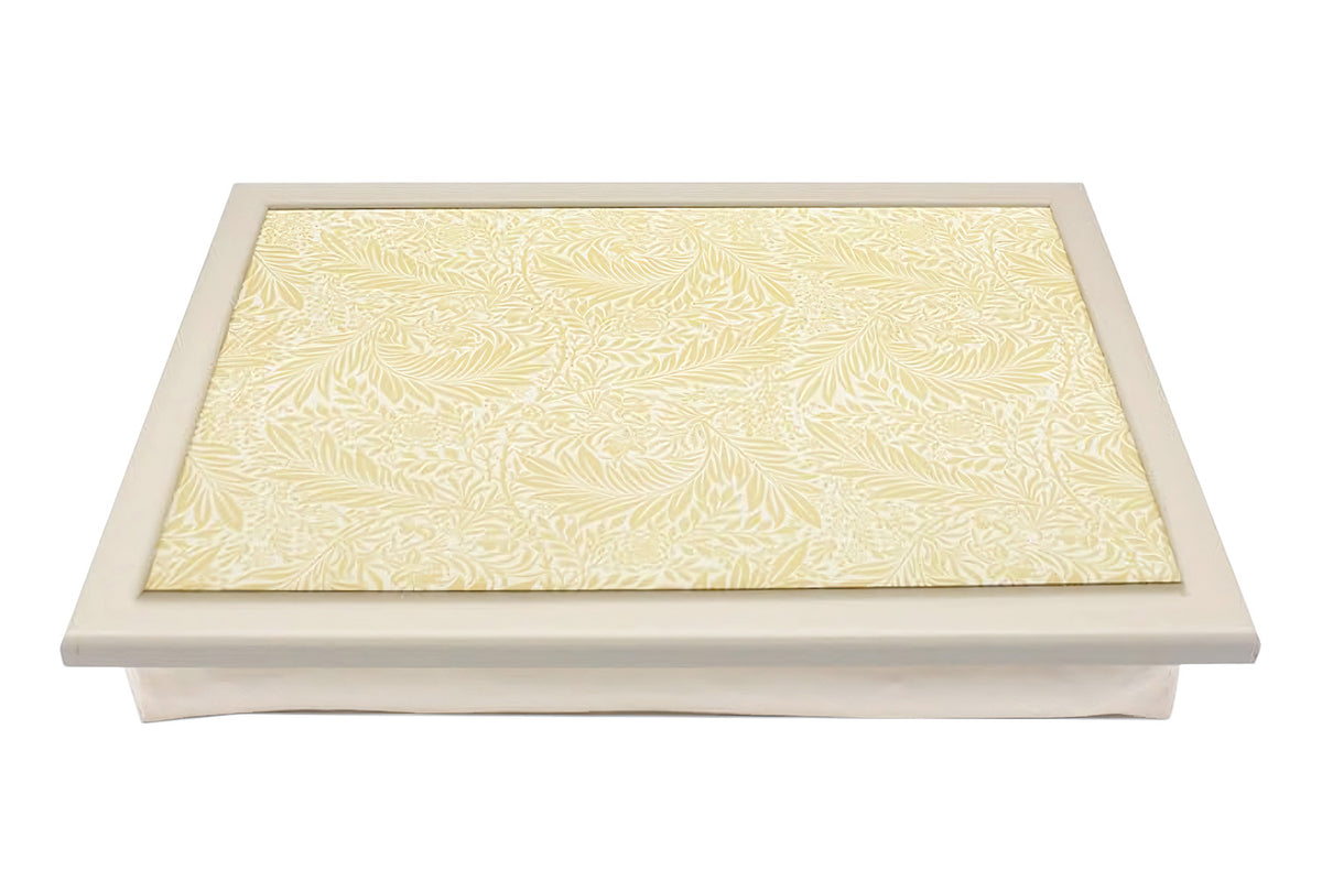Laptop Lap Tray with Cushioned Padded Bean Bag Base | Larkspur Floral Design | Ideal for TV Dinners or Bed