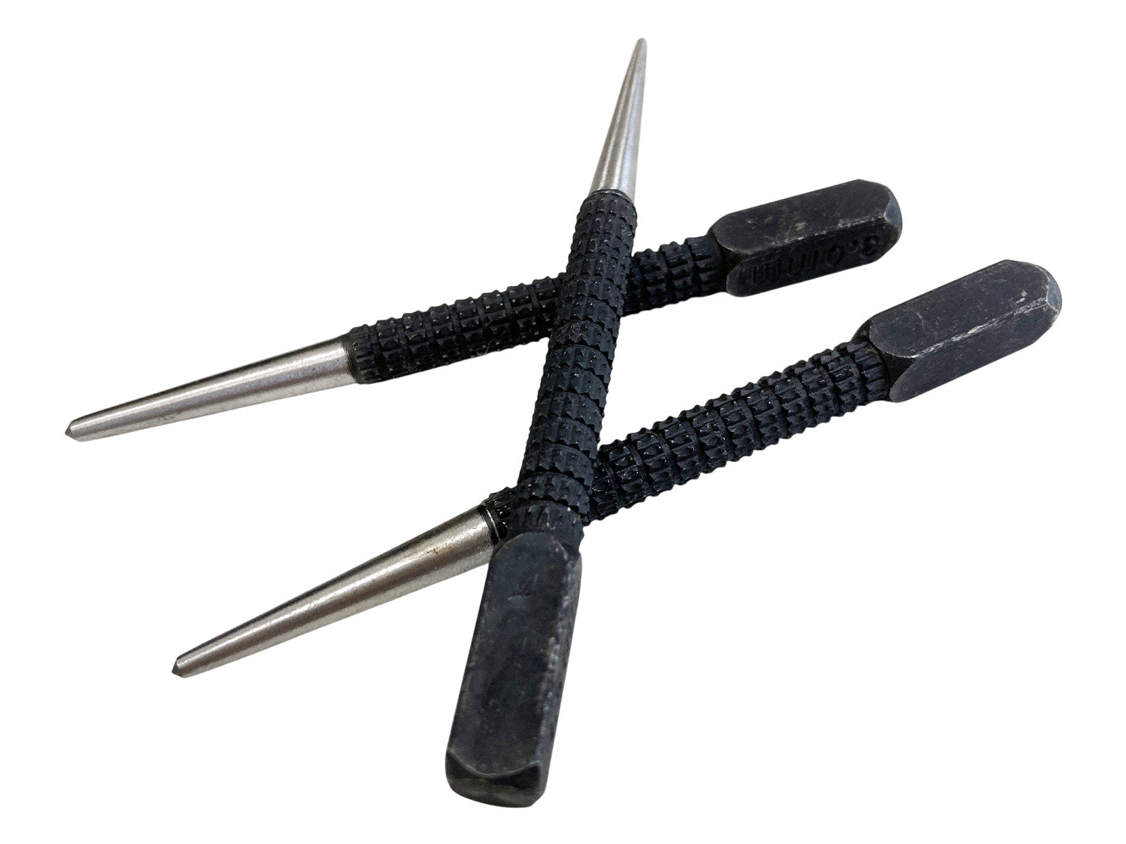 6pc Nail & Centre Punch Set Alloy Steel with Knurled Body | Centre Point Marking Scribes and Punches