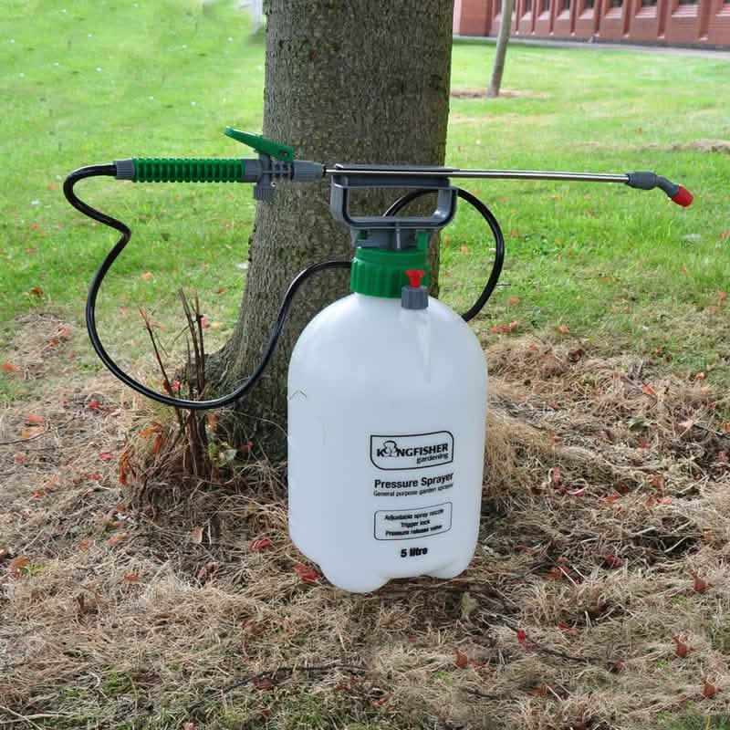 5 LITRE GARDEN KNAPSACK WEEDKILLER CHEMICAL PRESSURE SPRAYER 5L