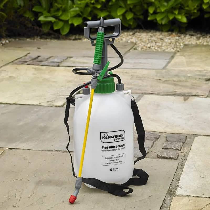 5 LITRE GARDEN KNAPSACK WEEDKILLER CHEMICAL PRESSURE SPRAYER 5L