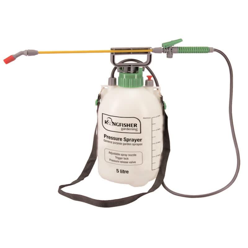 5 LITRE GARDEN KNAPSACK WEEDKILLER CHEMICAL PRESSURE SPRAYER 5L