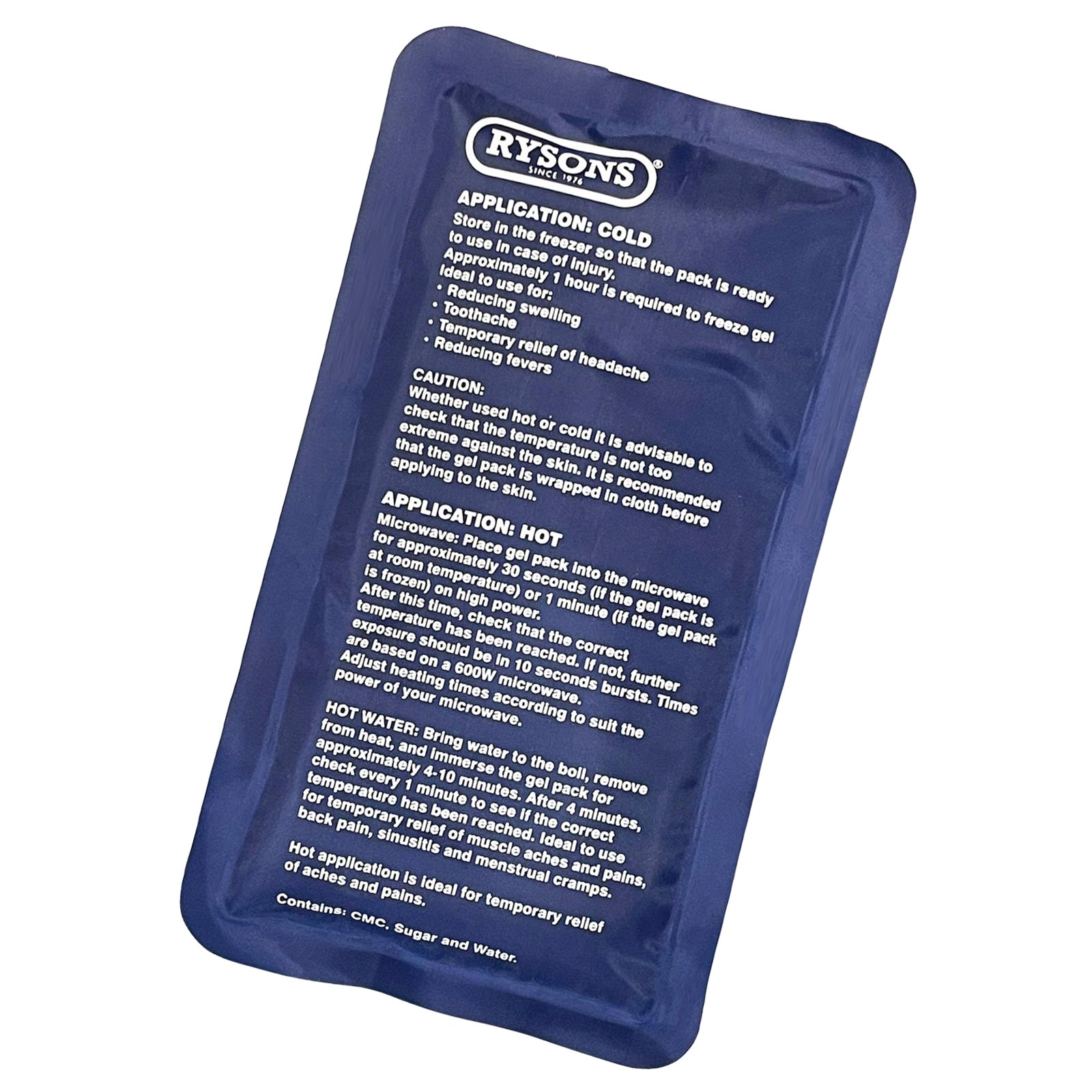 Hot or Cold Gel Compress Reusable Ice Packs for Sports Injuries and Pain Relief
