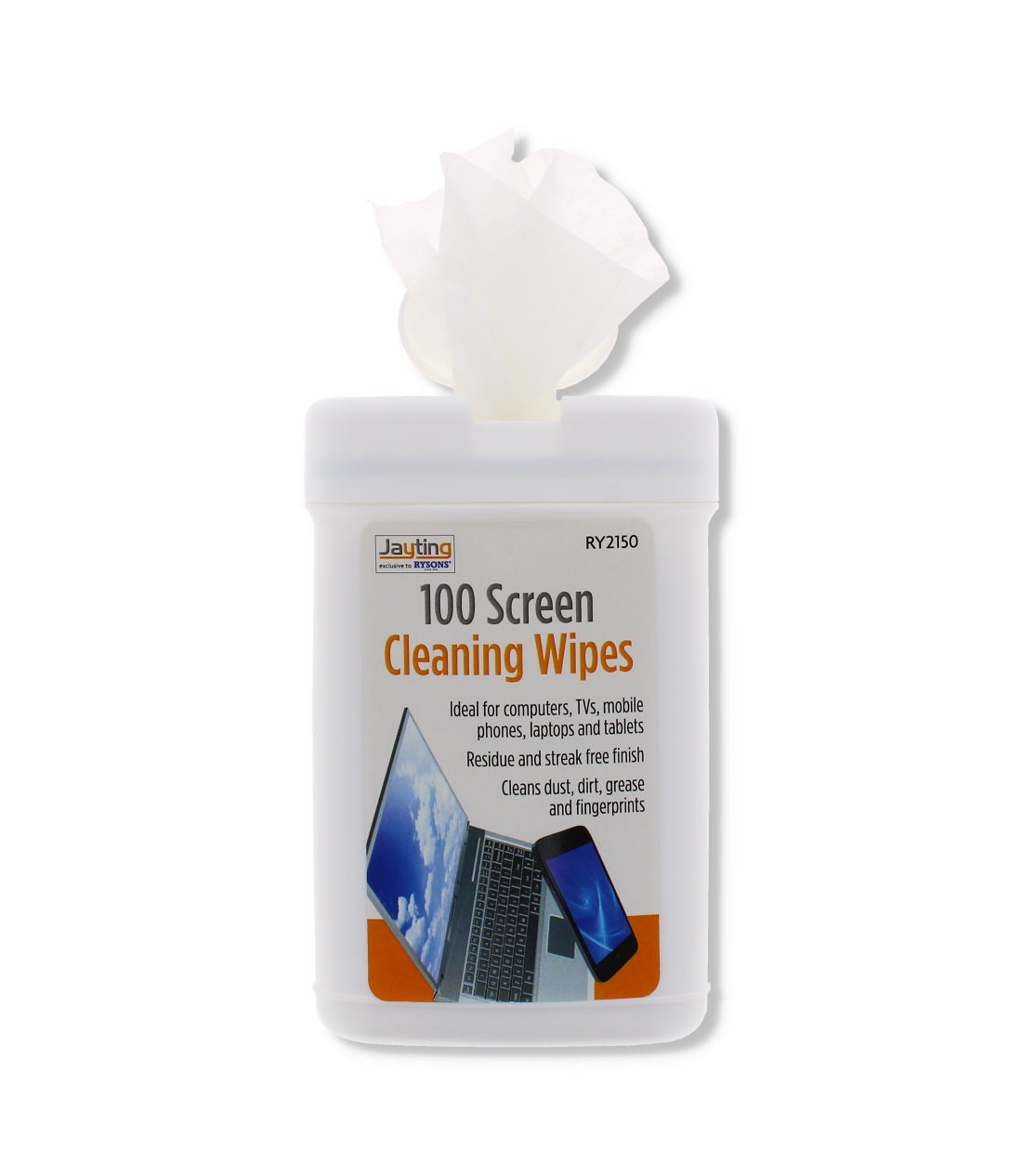 Screen Wipes 200 Pack - TV Laptop PC Phone Monitor Cleaning Wipes