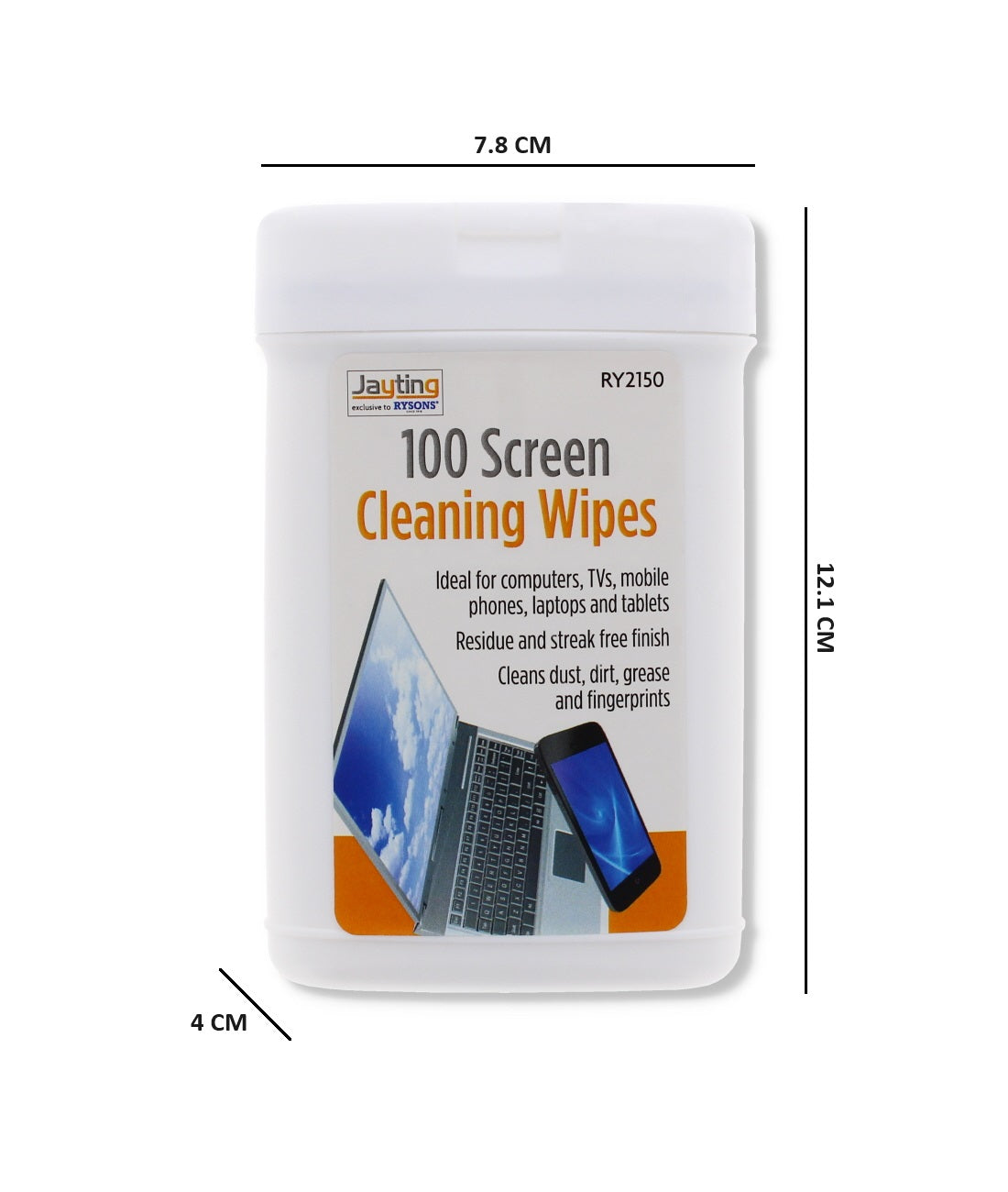 Screen Wipes 200 Pack - TV Laptop PC Phone Monitor Cleaning Wipes