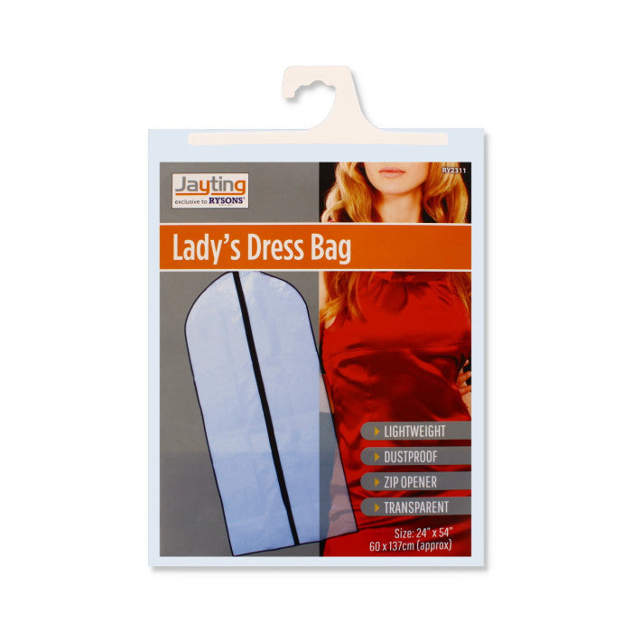 Ladies' Dress Bag Garment Protector Storage Bag Zip Locked