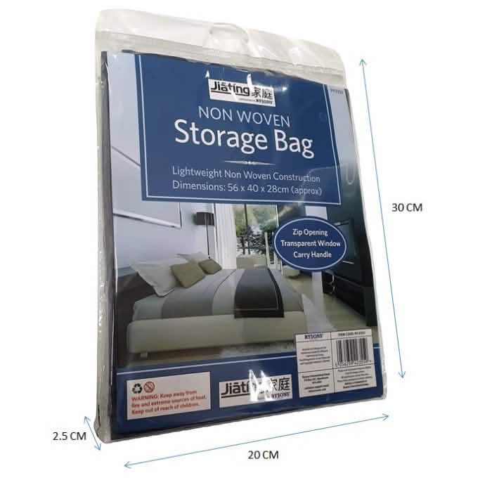 Storage Bag with Zip Non Woven Lightweight with Handle