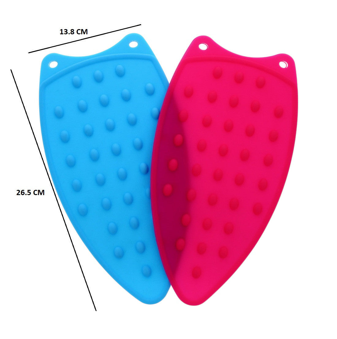 Silicone Iron Rest Heat Resistant Ironing Mat Pad Blue/Pink