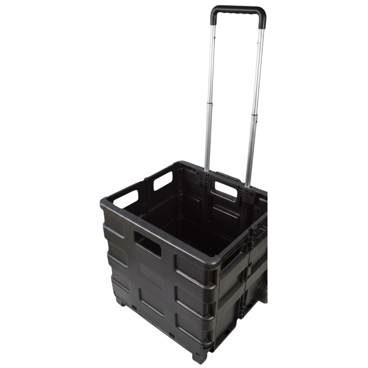 Black Folding Boot Shopping Cart Car Foldable Trolley Amtech Telescopic Handle