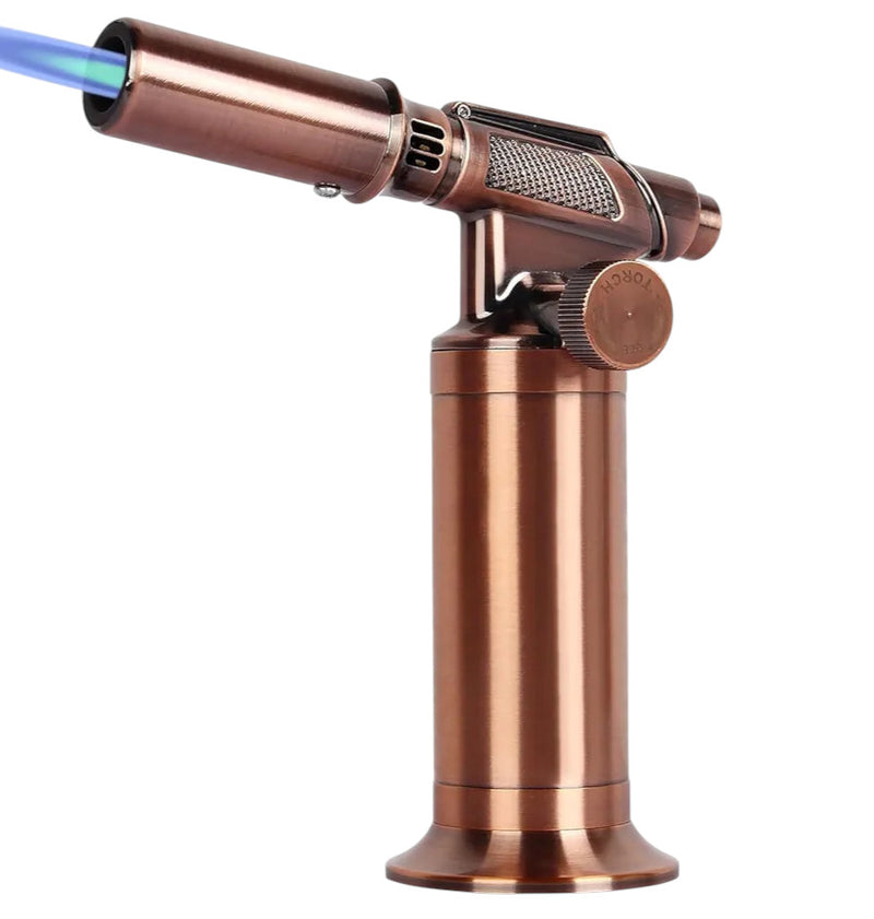 Blow Torch Premium Metal Big Flame Torch Refillable Resin Torch Lighter - Adjustable - Wind Resistance Flame - Soldering, Welding