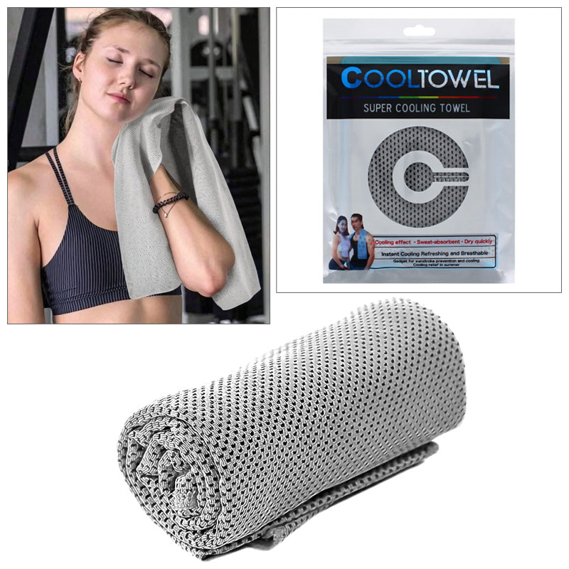 Ultra-soft Super Cooling Towel - Breathable and Quick Drying for Gym, Yoga, Travel and Outdoor Activities