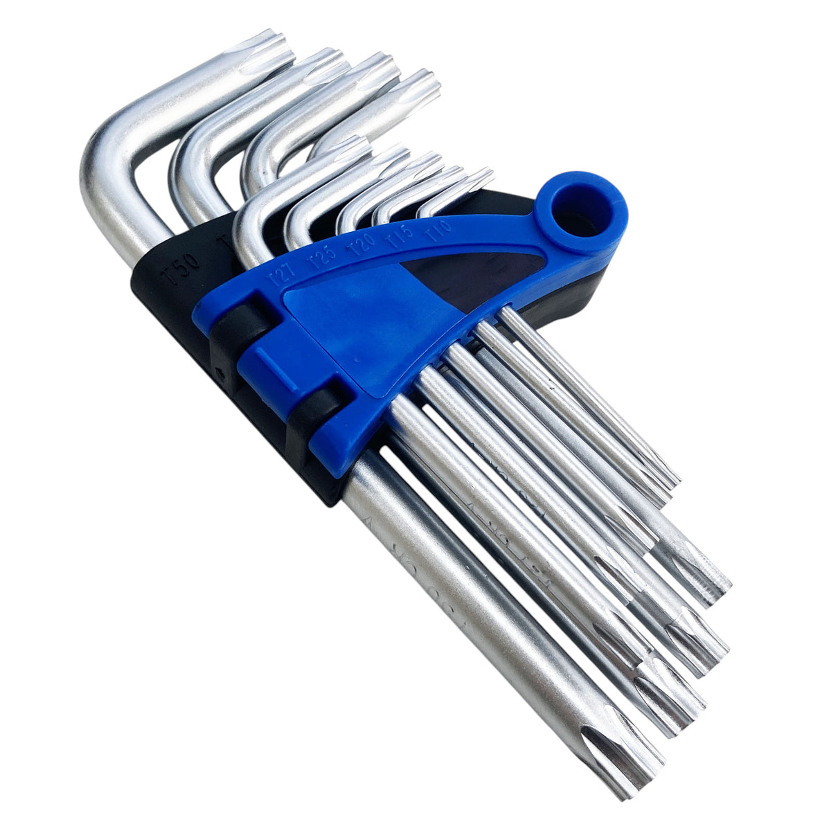 9pc Torx Star Key Set Tamper Proof Security Ends T10-T50 with Storage Case