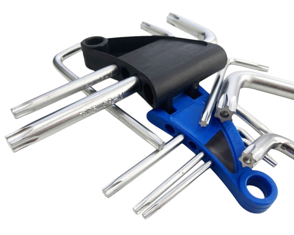 9pc Torx Star Key Set Tamper Proof Security Ends T10-T50 with Storage Case