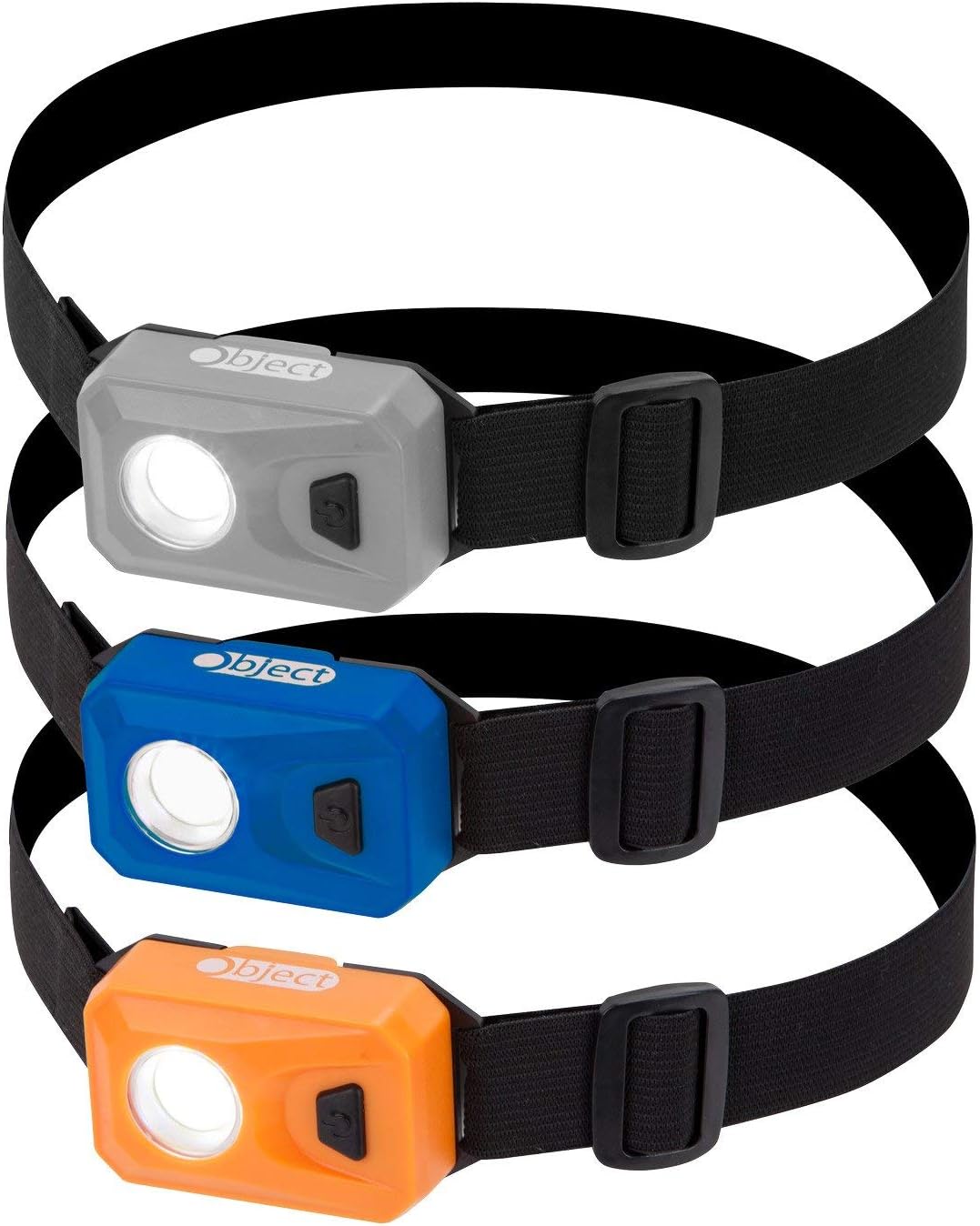 3W COB LED Head Torch Headlamp 200 Lumen Headtorch Batteries Included - 3-PACK