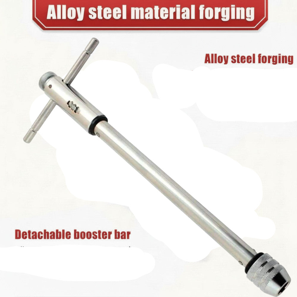 255mm REVERSIBLE T BAR HANDLE LONG REACH RATCHET TAP & DIE WRENCH M3-M8