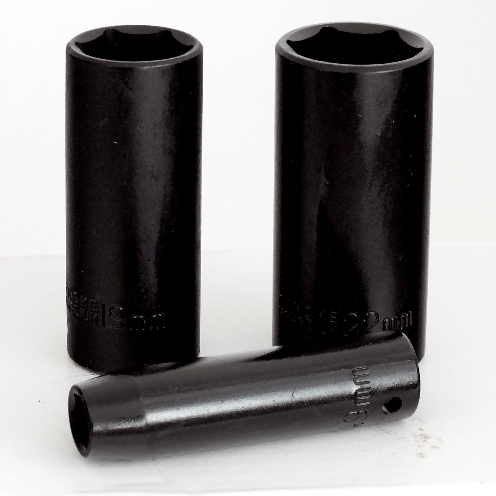 Voche® 3/8" Deep Impact Socket Set 15pc 8-22mm Heavy Duty CRV with Storage Case