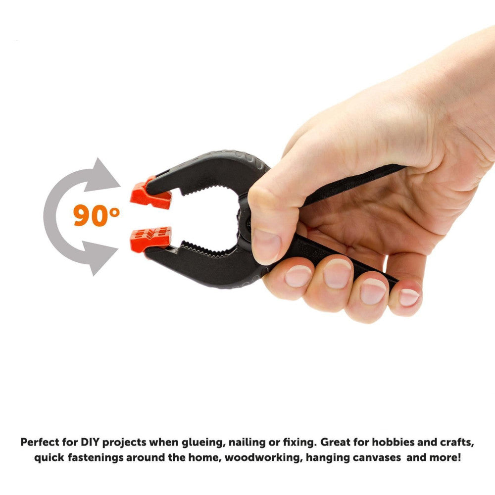 12 X Large 6'' Plastic Spring Clamps Market Stall Tarpaulin Cover Clips Grips