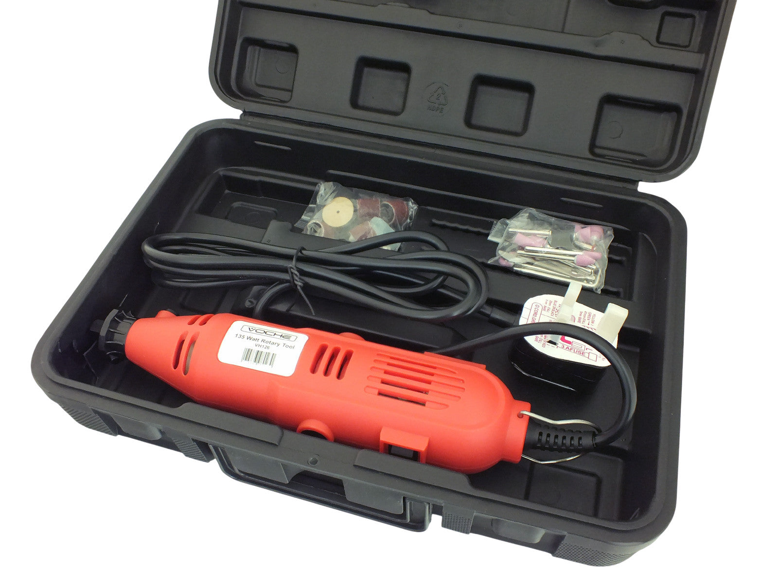 Voche® 135W Electric Mini Rotary Drill Multi Tool Kit with 40pc Accessories and Case