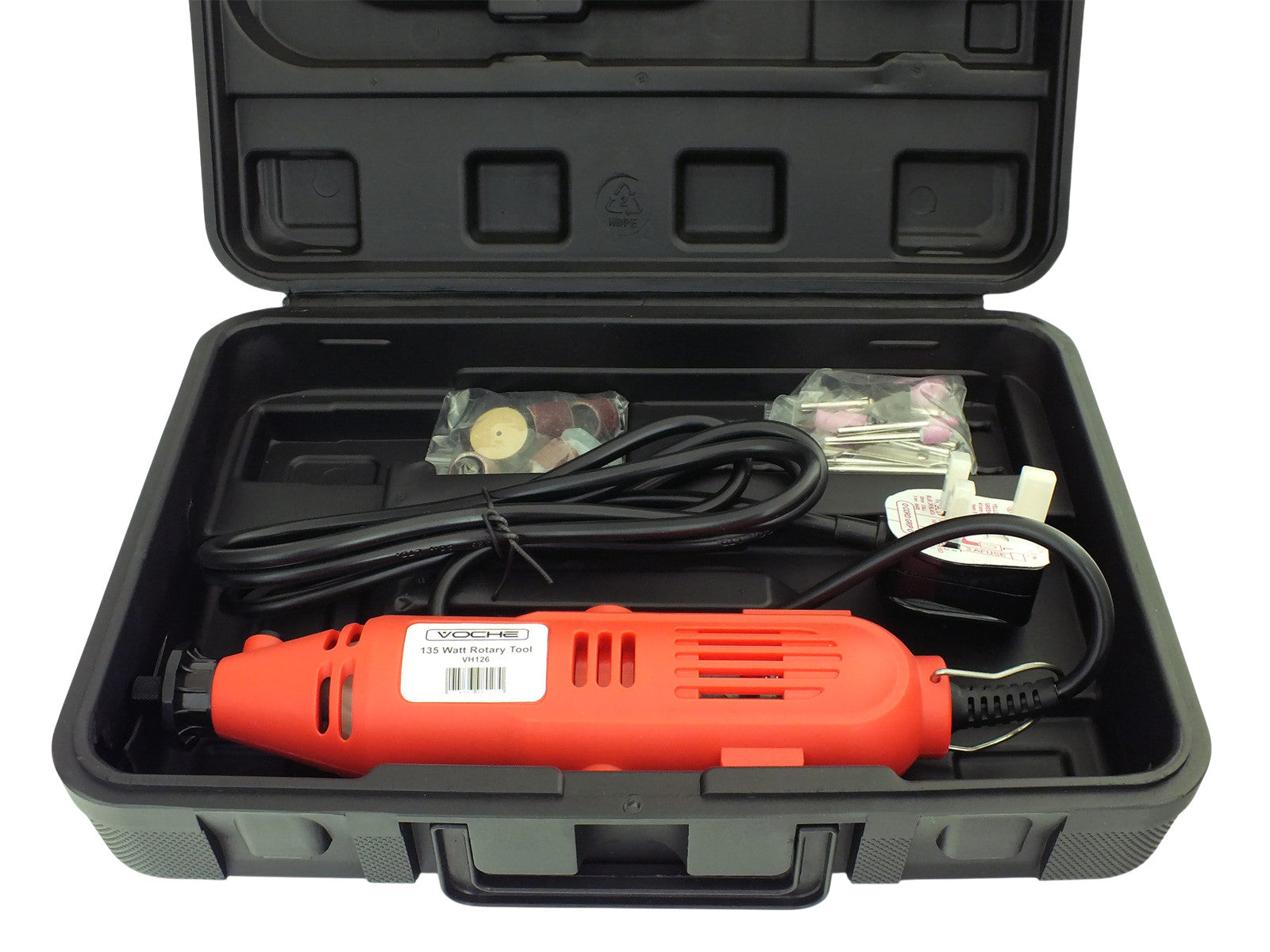 Voche® 135W Electric Mini Rotary Drill Multi Tool Kit with 40pc Accessories and Case