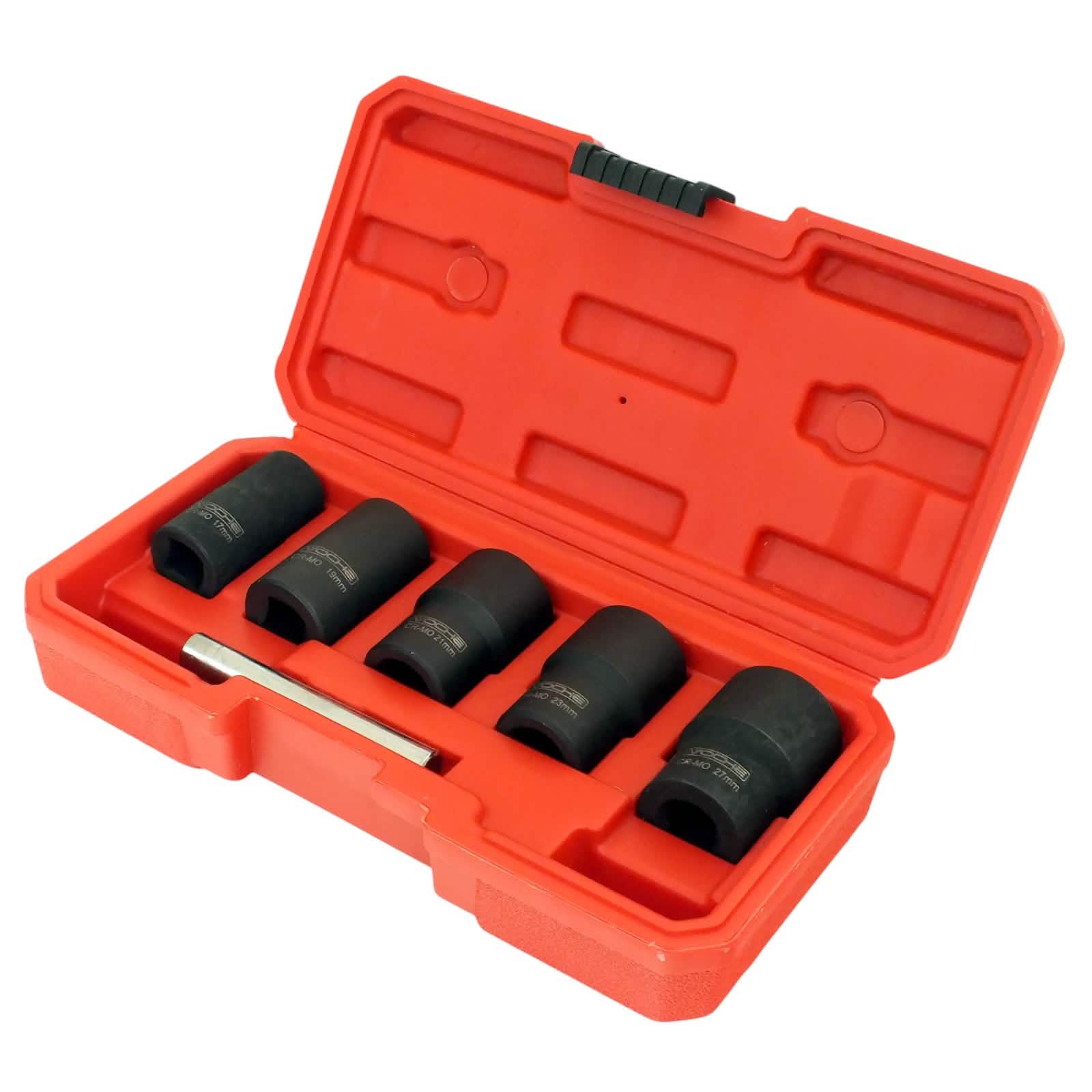 6Pce Grip Twist Sockets Locking Wheel Nut Removers Damaged Rounded Bolts