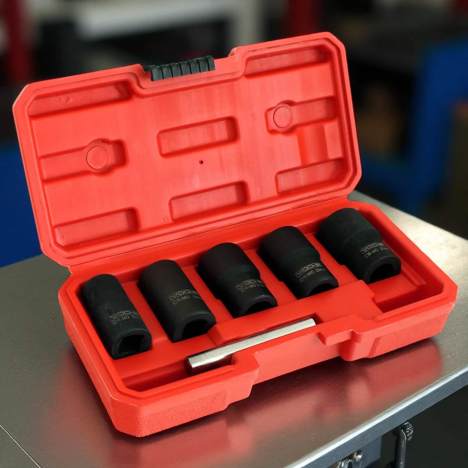 6Pce Grip Twist Sockets Locking Wheel Nut Removers Damaged Rounded Bolts