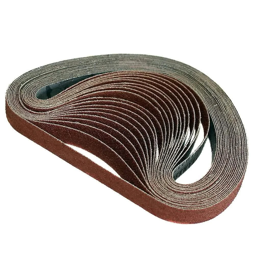 20 Pack Power File Sanding Belts 457mm X 13mm - Mixed Grit - 40G 60G 80G 120G