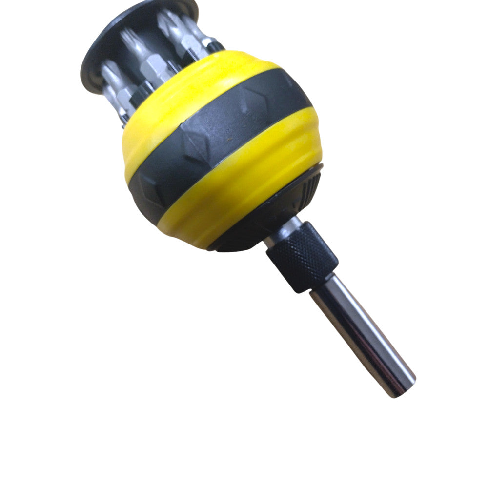 Screwdriver Handle 1/4 Hex + Bit Set Magnetic Pozi Philips Slotted Torx Holder