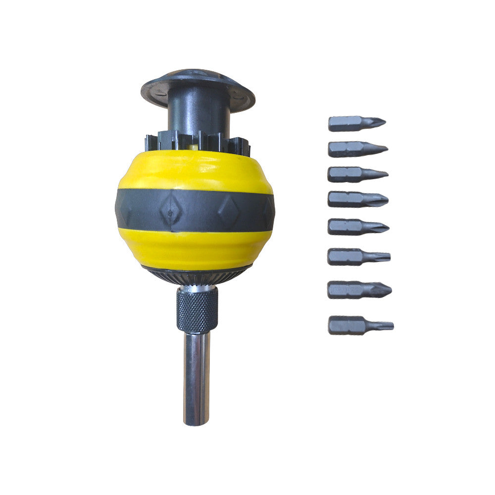 Screwdriver Handle 1/4 Hex + Bit Set Magnetic Pozi Philips Slotted Torx Holder