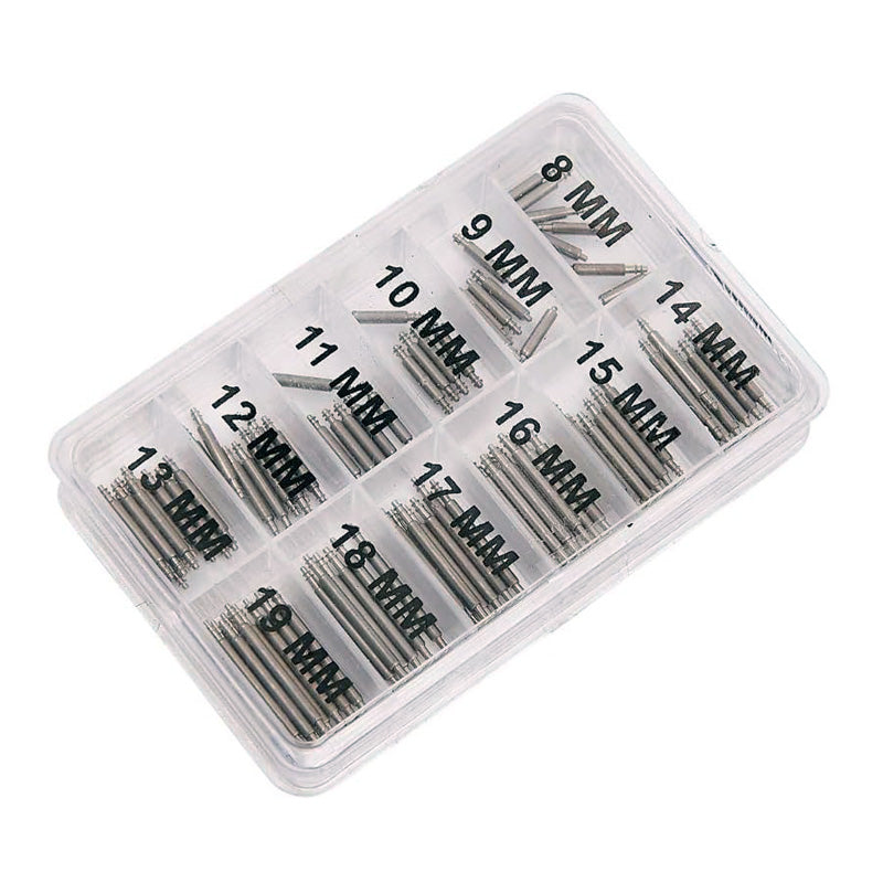 Watch Spring Bars & Removal Tool Set | 101pc Assorted Stainless Steel Watch Strap Pins 8–19mm