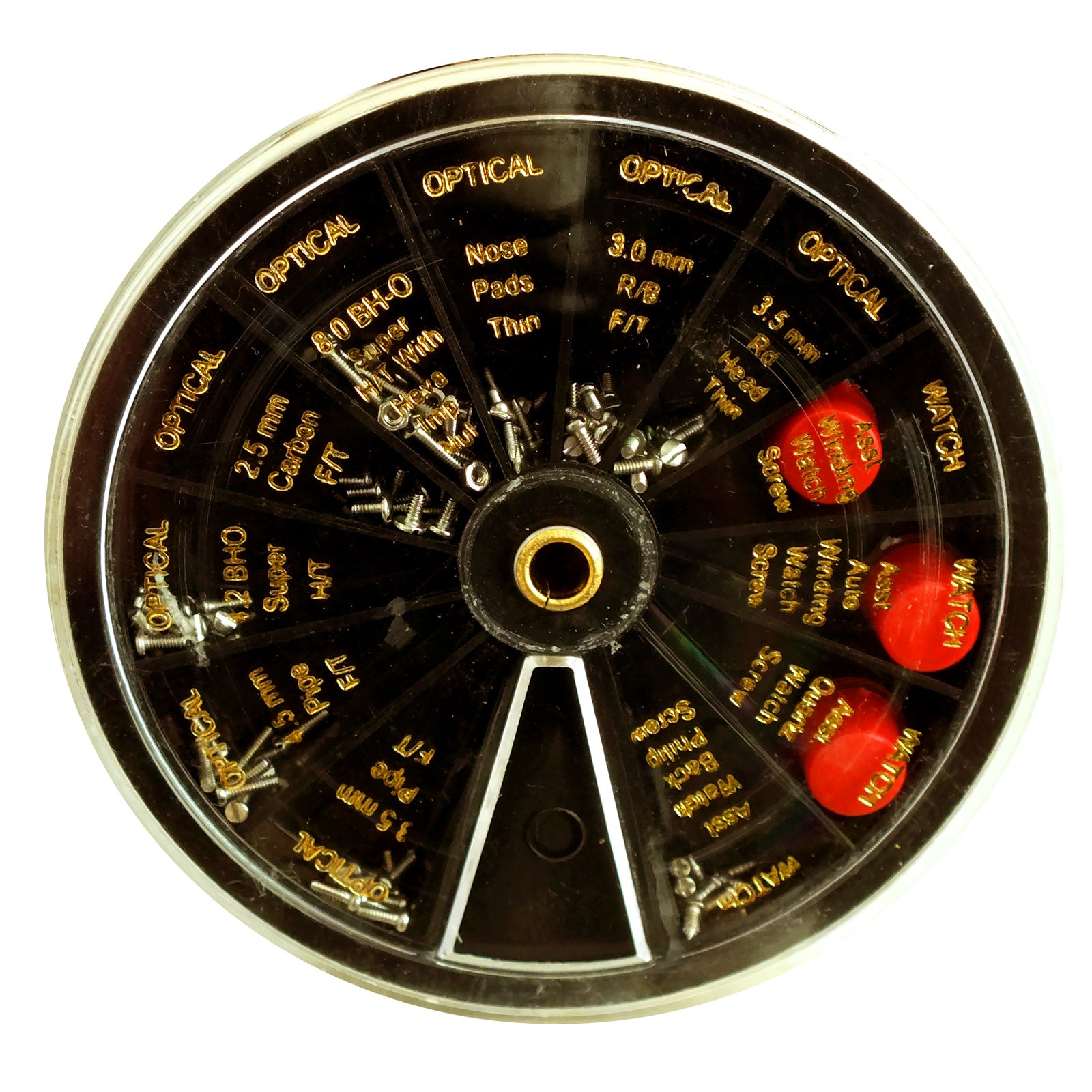 Watch & Optical Screw Assortment | 120pc Assorted Size Micro Screws for Watches Spectacles Glasses