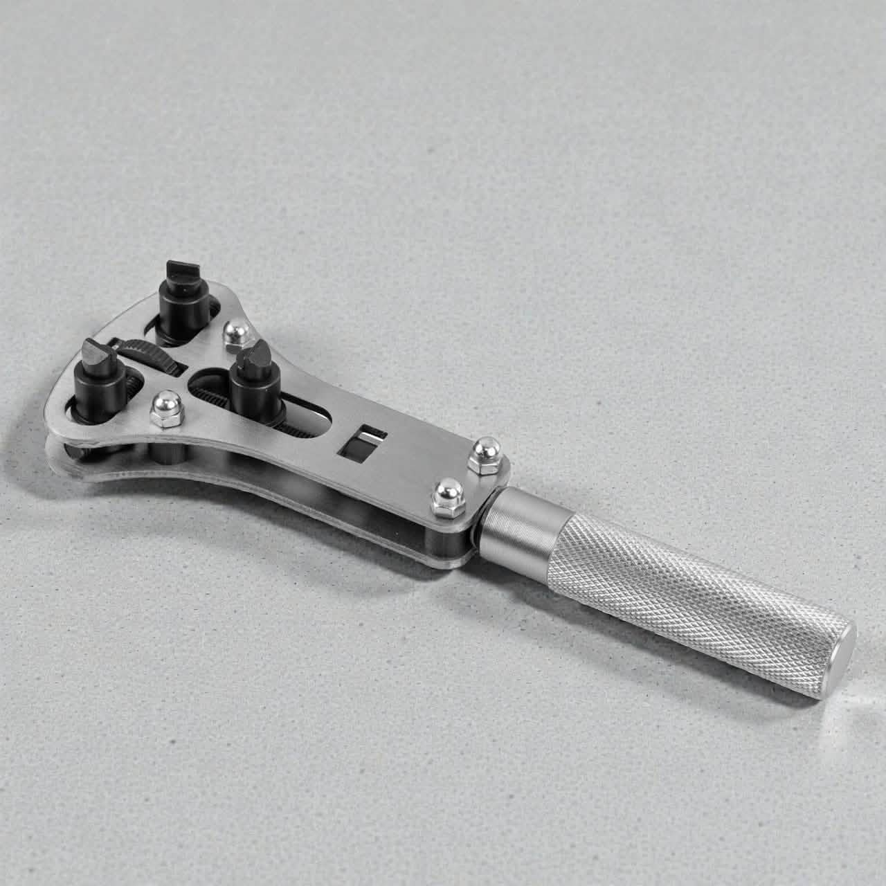 Watch Case Opener and 3pc Eye Loupe Set | Screw Back Cover Opening Wrench Tool | Battery Changing and Repair
