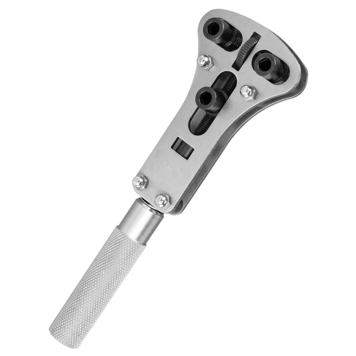 Watch Case Opener and 3pc Eye Loupe Set | Screw Back Cover Opening Wrench Tool | Battery Changing and Repair