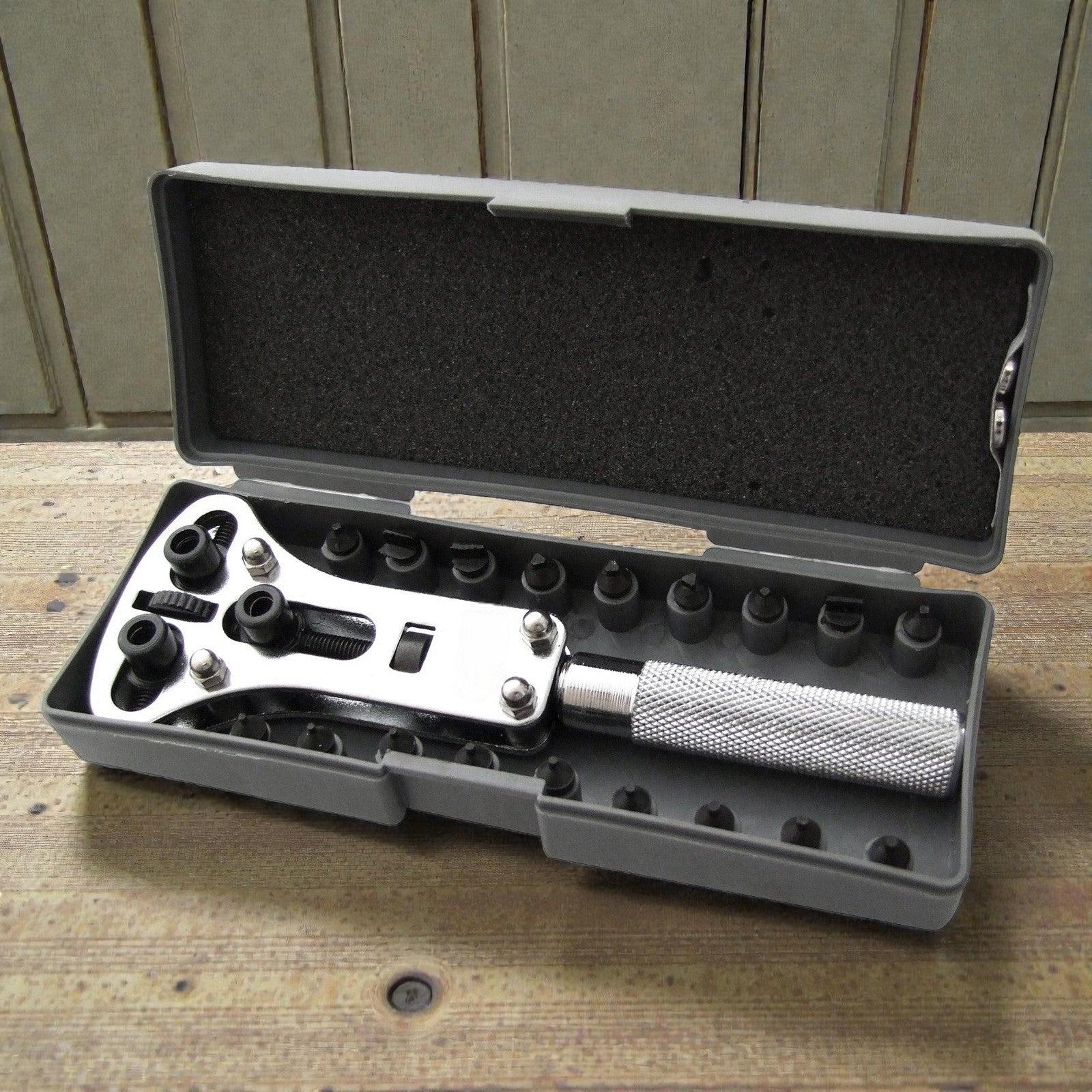 145pc Watch Repair Tools inc. Case Opener Link Remover Watchmakers Hammers and Eye Loupes