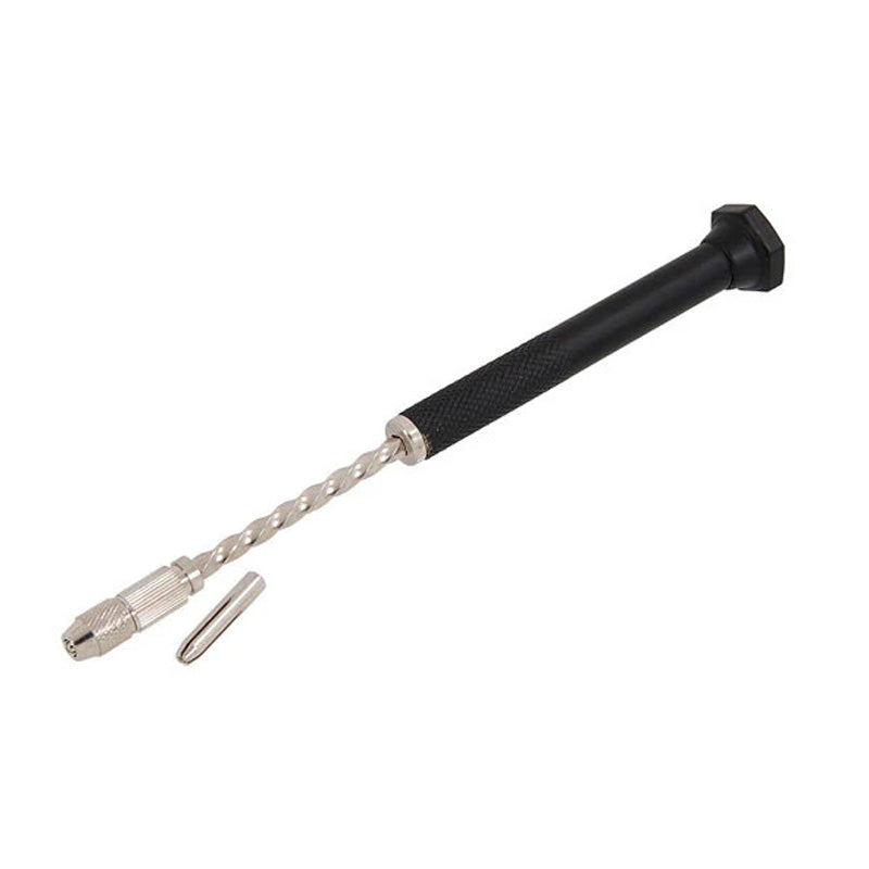 Archimedes Drill + 20pc Micro HSS Twist Drills | 190mm Pump Action Precision Hand Drill