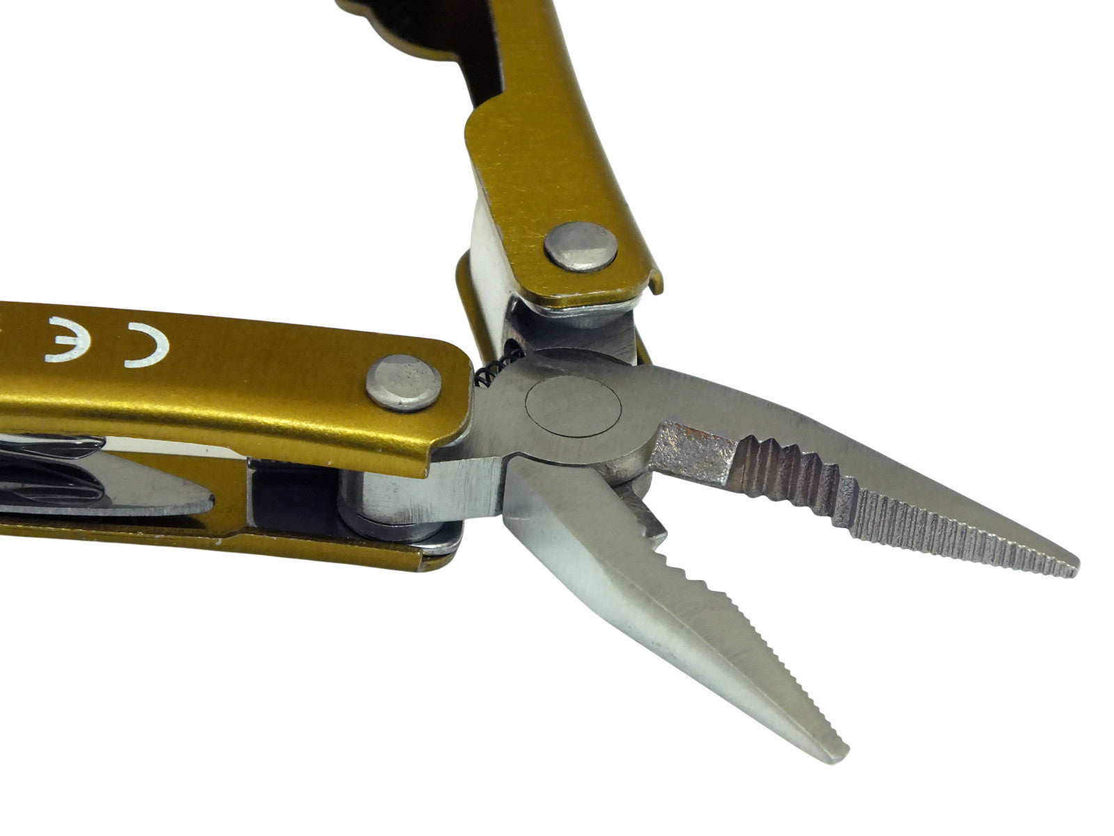 Micro Pliers Precision Folding Needle Nose Wire Cutters LED Torch Keyring + Case